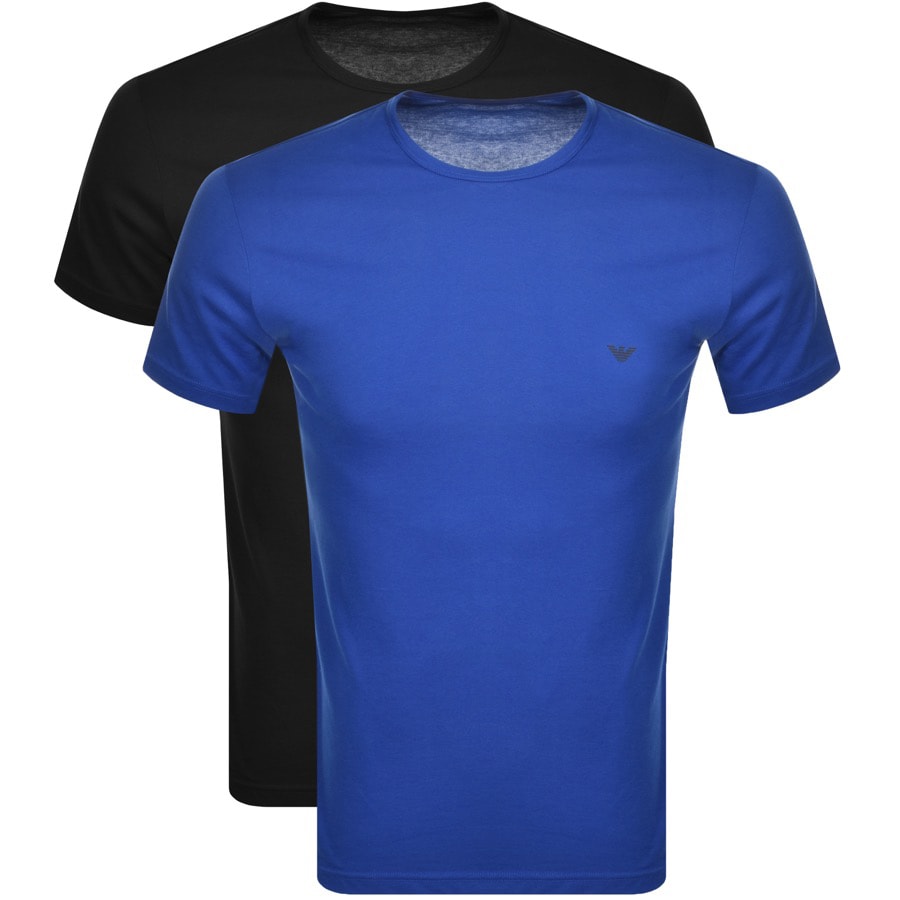 Alternative Image for ProductEmporio Armani Lounge 2 Pack T Shirts Black1